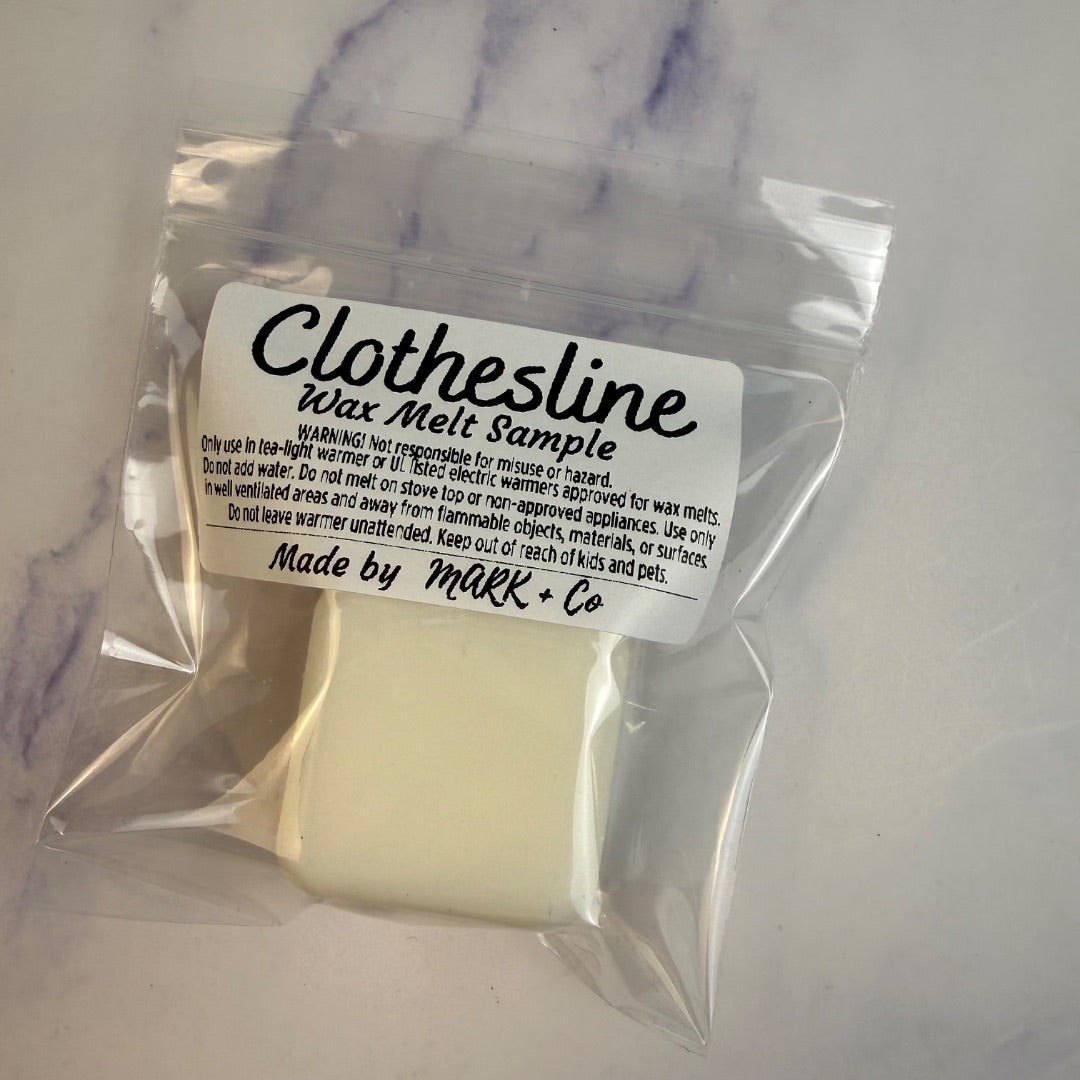 Clothesline Wax Melt, Sample