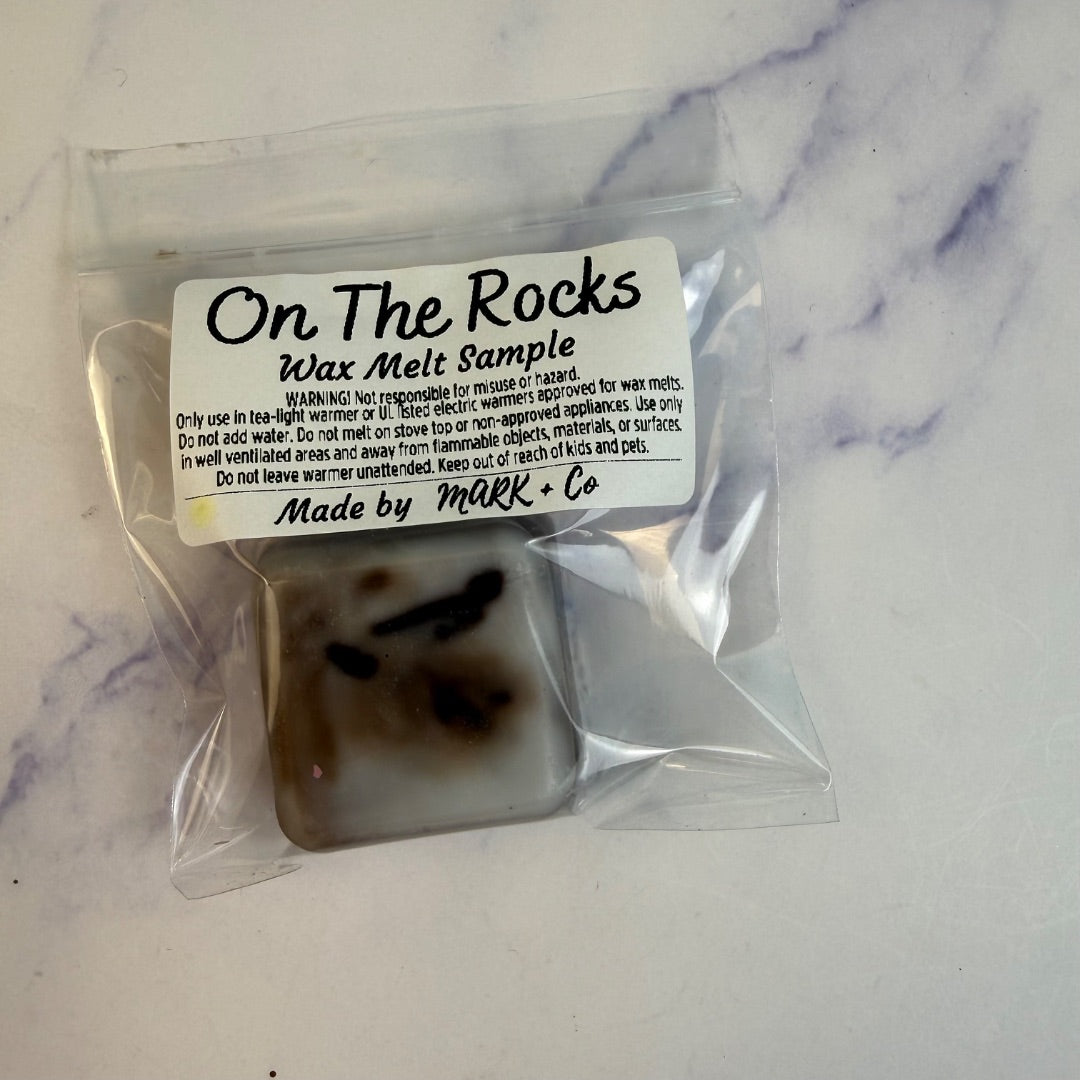 On The Rocks Wax Melt, Sample