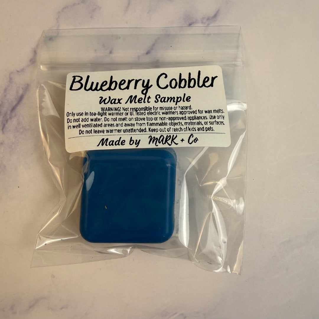Blueberry Cobbler Wax Melt, Sample