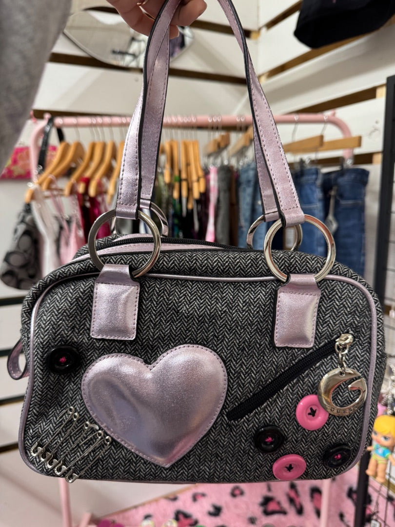Purple Guess Purp grunge purse, small