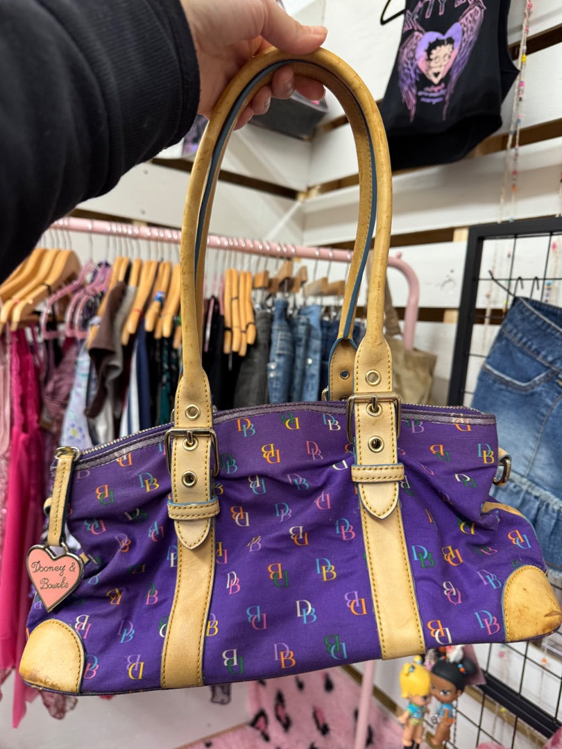 Purple Dooney & Burke Y2K purple purse, medium