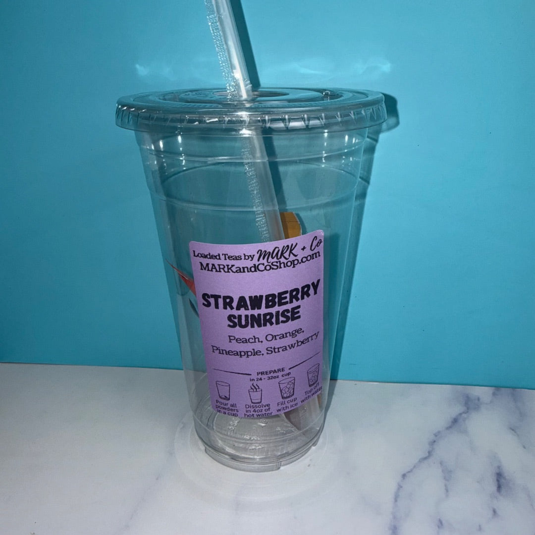 Strawberry Sunrise Loaded Tea, Cup