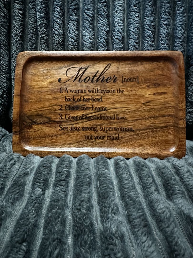 Wooden Tray Definition of Mother Trinket Tray, Designed Locally