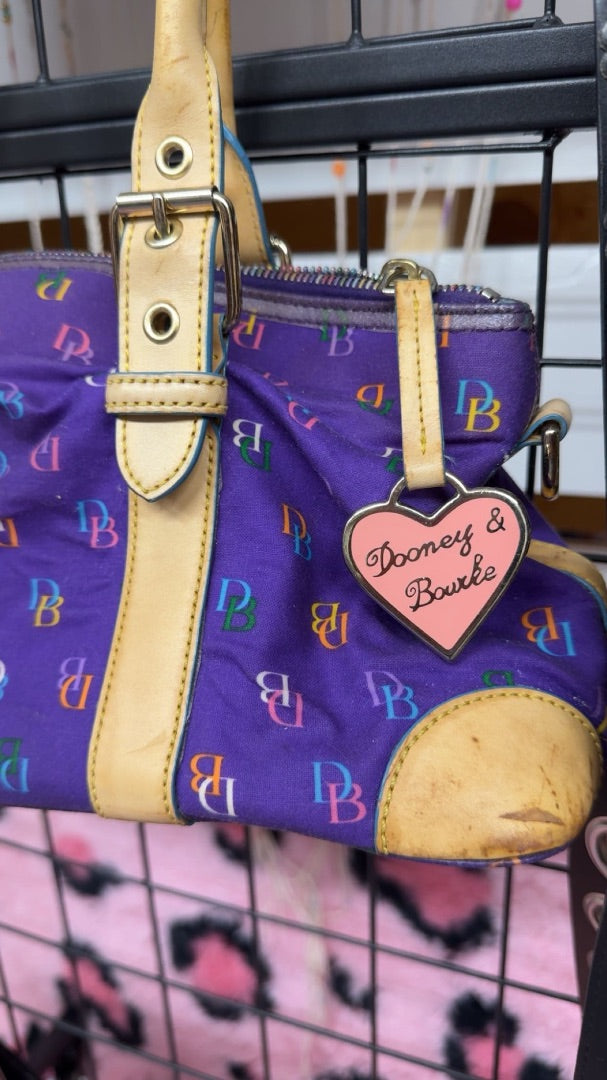 Purple Dooney & Burke Y2K purple purse, medium