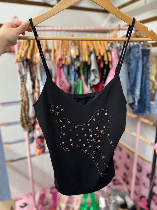 Black  European girl top, Medium