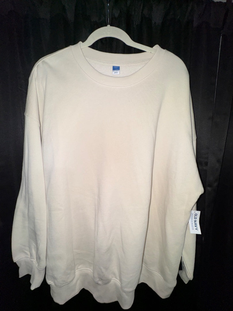 Cream Old Navy Sweatshirt, NWT, L