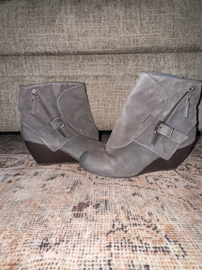 Gray Blowfish Wedges, worn a few times, 10