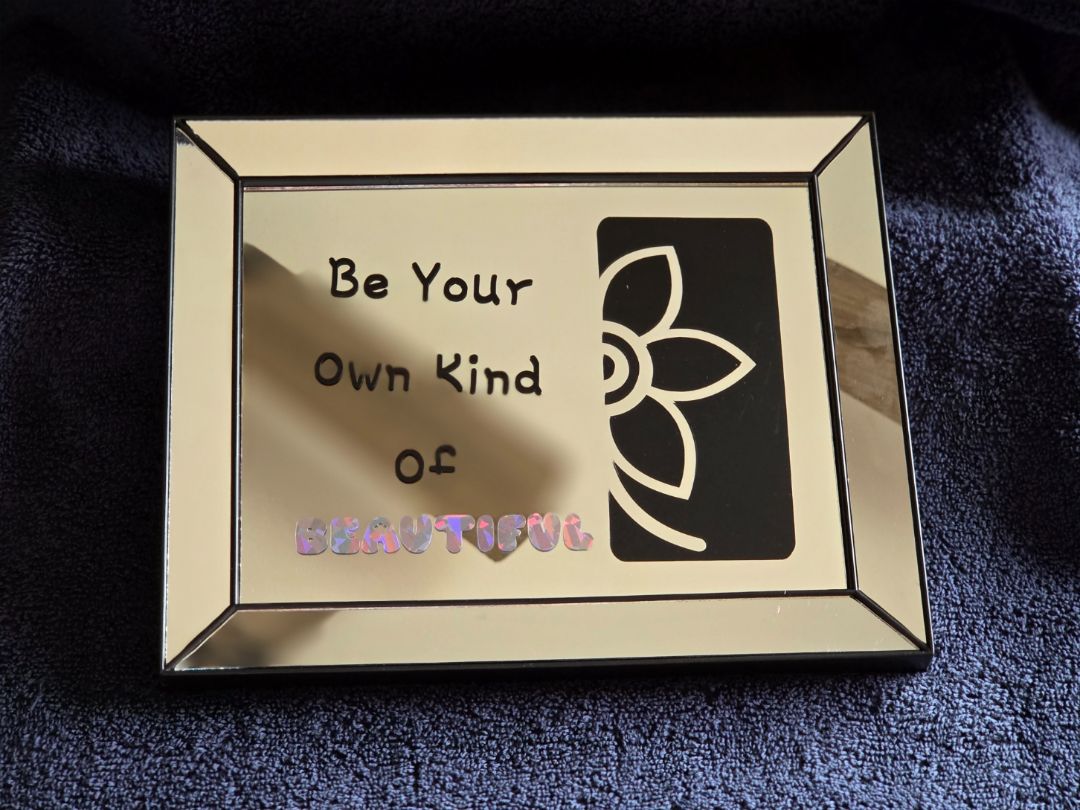 Clear/Glass N/A Positive Affirmation Mirror, N/A