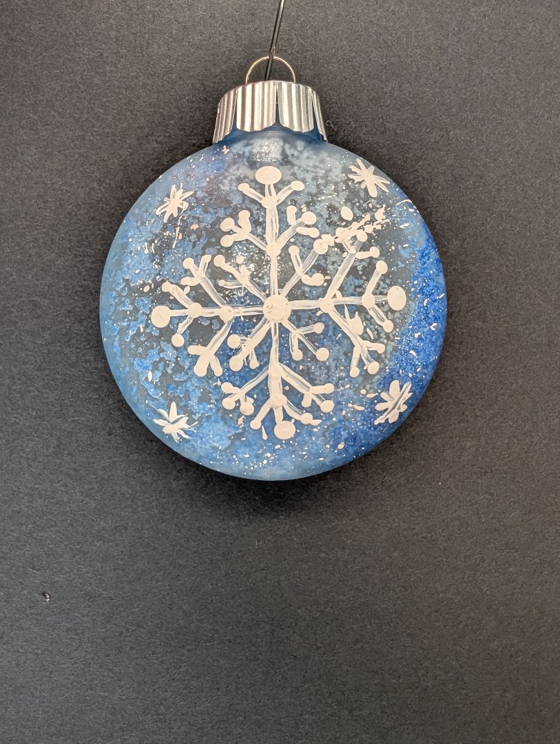 Ornament with snowflake
