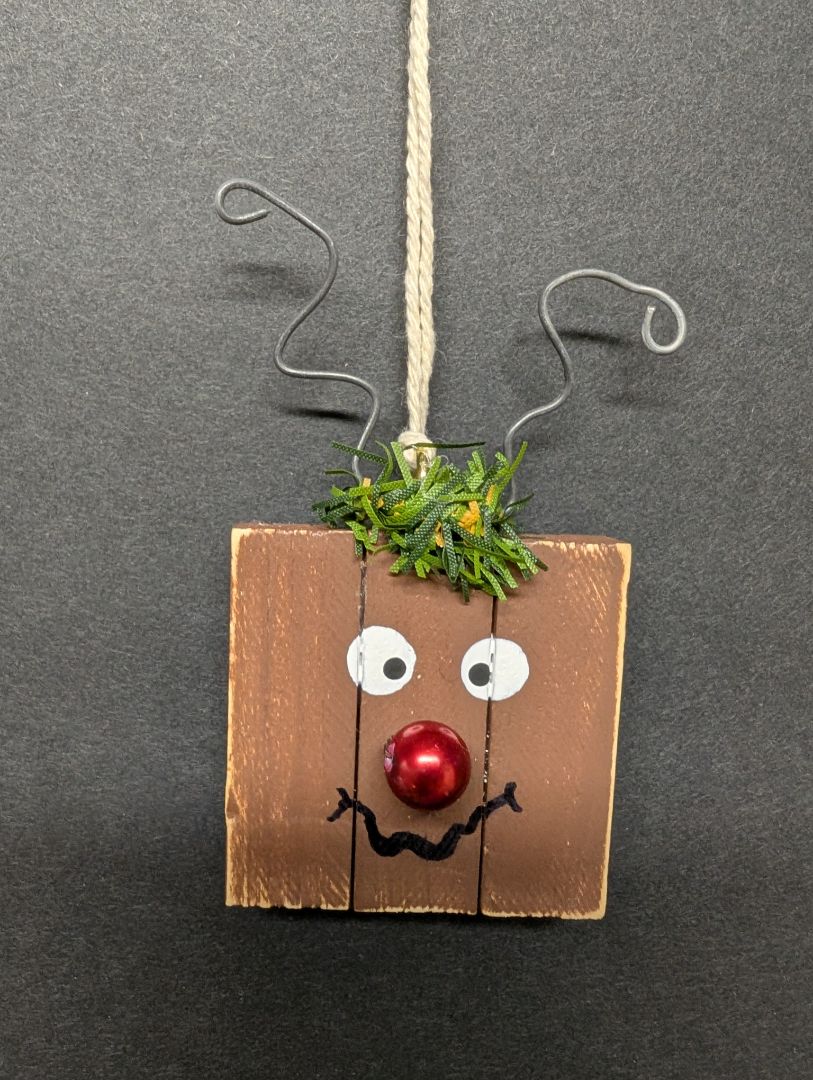 Reindeer block eyes center