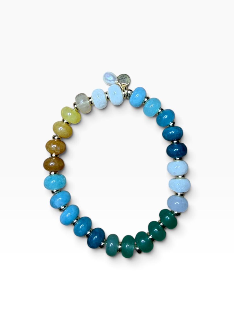 Paradise Bracelet -blue, green, yellow Nomadic Pearl Jewelry, DCH Family LLC (FIRM)