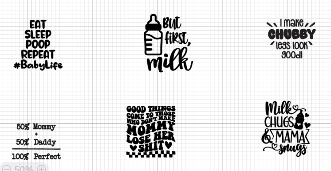 Multi N/A Iron on Onesie Vinyl, N/A