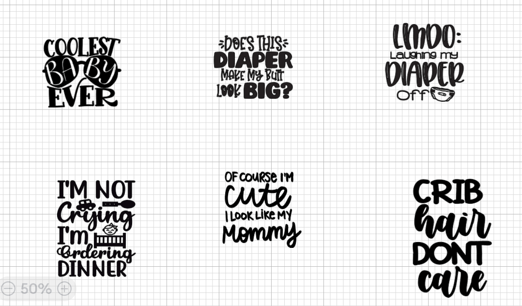 Multi N/A Iron on Onesie Vinyl, N/A