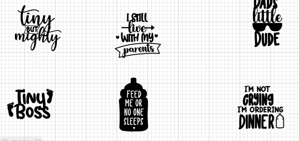 Multi N/A Iron on Onesie Vinyl, N/A