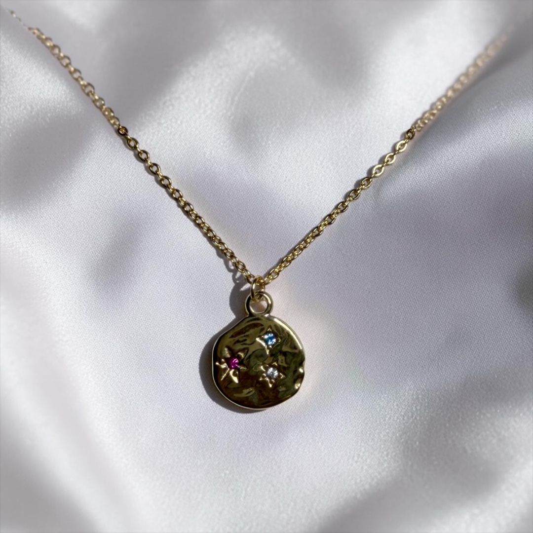 Three Shining Stars Necklace Nomadic Pearl Jewelry, DCH Family LLC (FIRM)