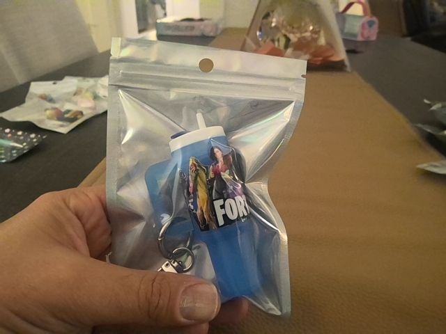 Blue Tumbler Keychain Grace's bead Shop