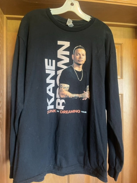 Black Kane Brown Gildan Long Sleeve, Large