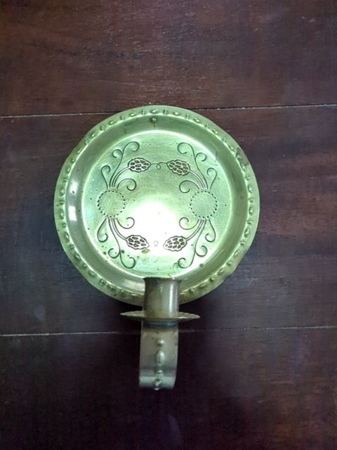 Brass Wall Candle Holder