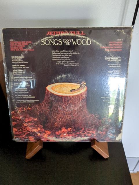 Vinyl Jethro Tull songs from the wood vinyl