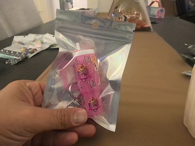 Pink Tumbler Keychain Grace's bead Shop