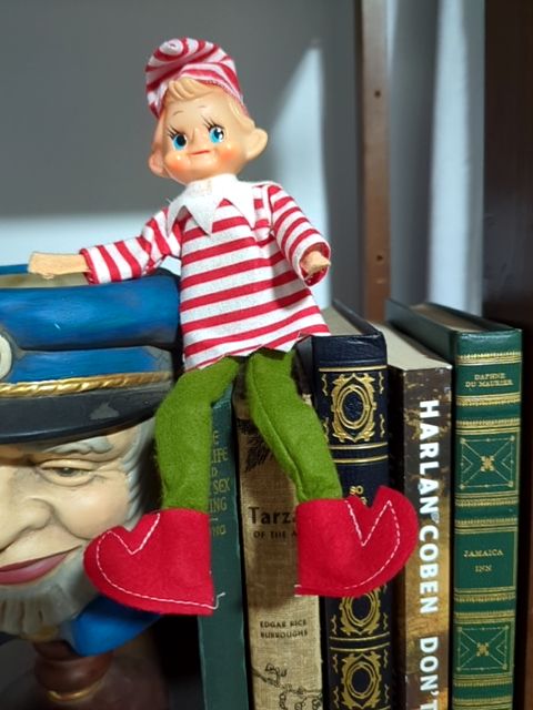 Vintage Red Stripe Elf