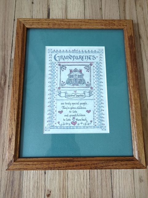 Grandparents framed art