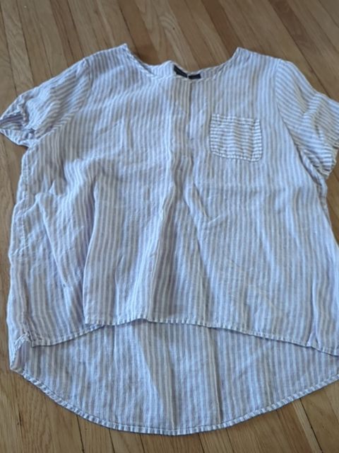 Modern Clothing tahari 100% linen top, XL