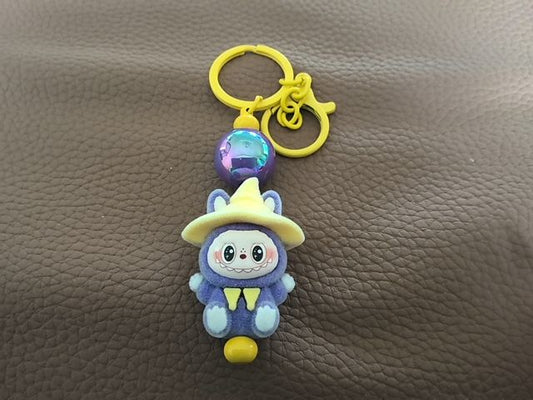 Yellow Regular Keychain Grace's bead Shop