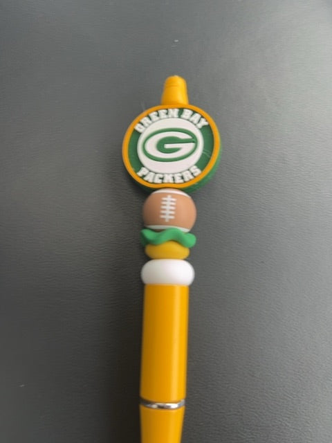 Yellow Sports Pens Grace's bead Shop