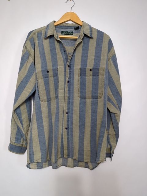 Vintage Clothing 100% cotton long sleeve button-up, L
