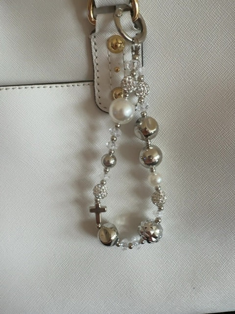 Small bag charm Grace's bead Shop,Silver, Grace's bead Shop