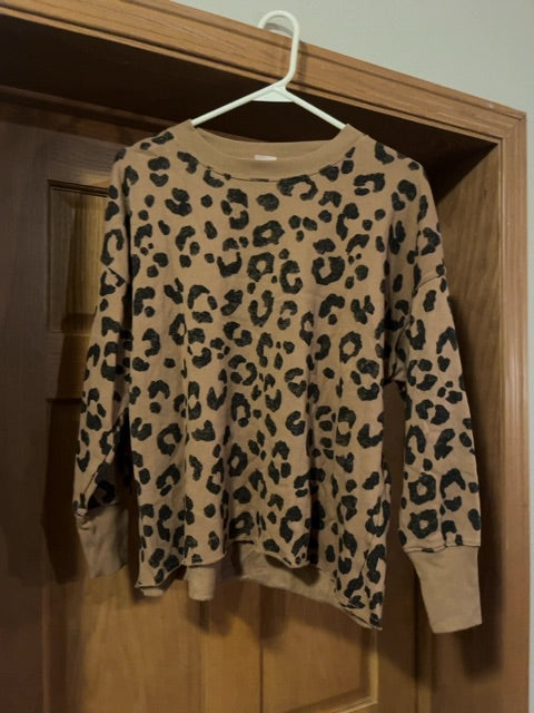Brown & Cheetah Secret Treasures Long Sleeve, XS