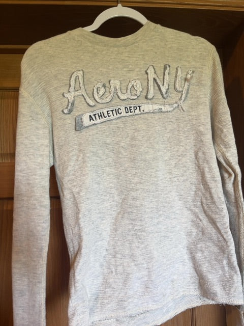 Cream Aeropostale Long sleeve shirt, Small