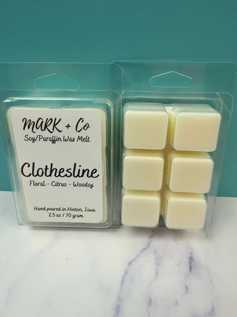 Clothesline Wax Melt, Clamshell
