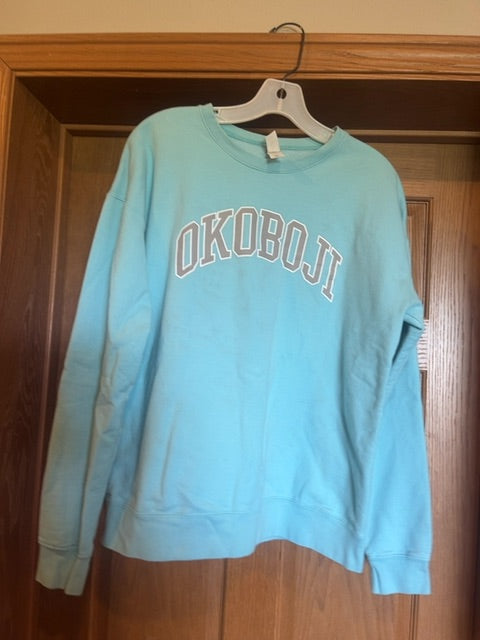 Blue Okoboji Crewneck, Medium