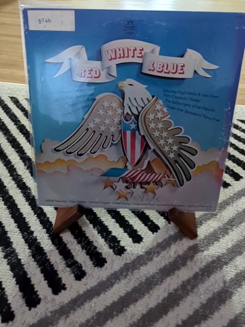 Vinyl Red, white and blue