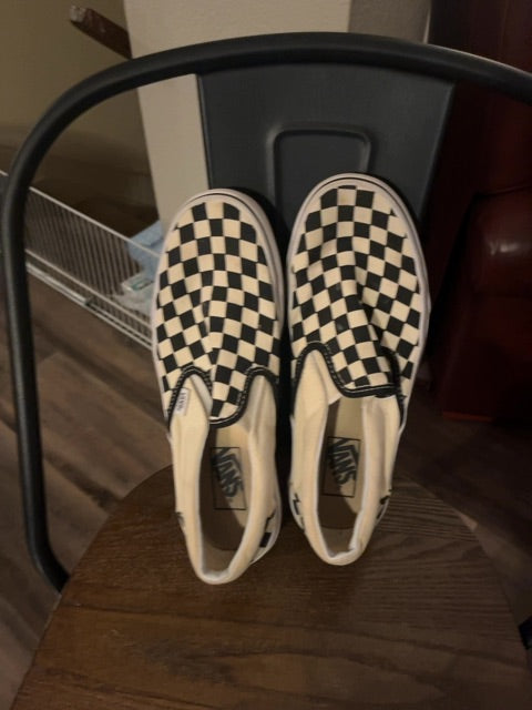 Checkered Vans Shoes, 9.5 W