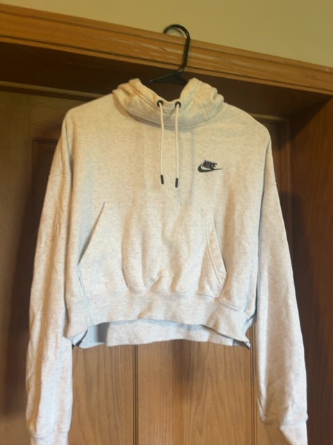 Grey Nike Hoodie-Sweatshirt, Medium