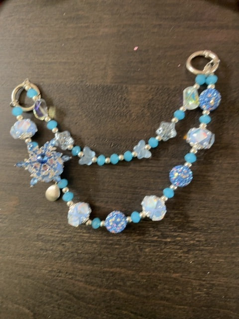Blue Fancy charm Grace's bead Shop