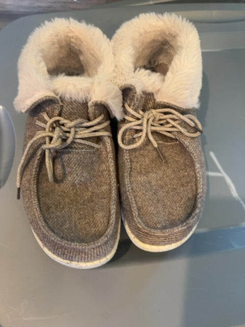 Grey HeyDudes Shoes, 9