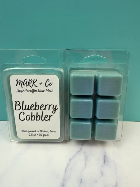 Blueberry Cobbler Wax Melt, Clamshell