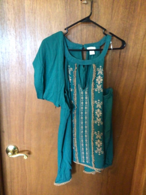Green Clover + Scout Fancy long sleeve shirt, 1X