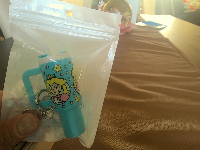Blue Tumbler Keychain Grace's bead Shop