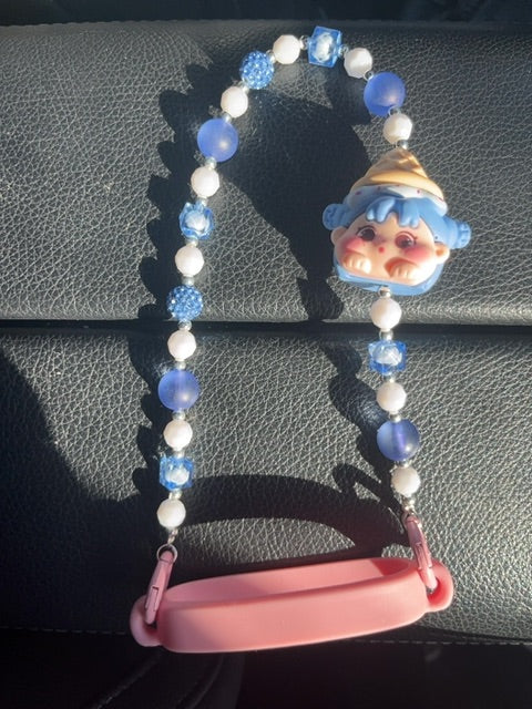 Pink Cup handle Grace's bead Shop