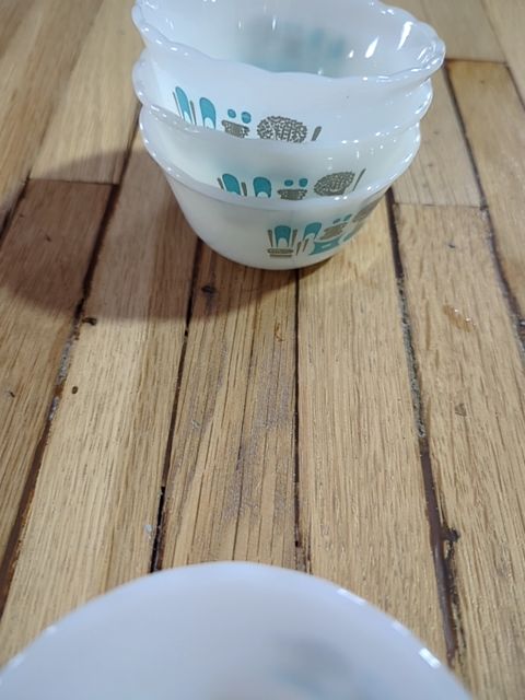Fire King Blue Haven custard cup