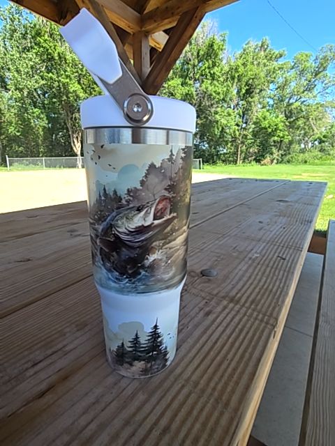 Kitchen towel Tumbler Fishing, 30 oz