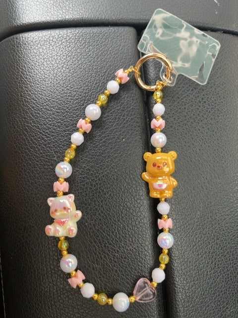 Gold Phone charm Grace's bead Shop