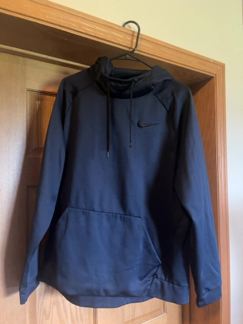 Navy Nike Hoodie-Sweatshirt, Large