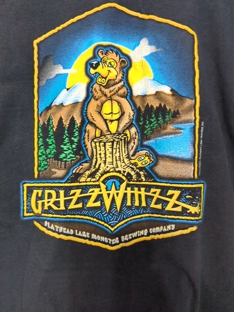 Vintage Clothing Grizz whizz T Shirt, L