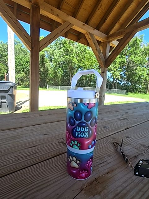 Tumbler Dog mom / puffy, 30 oz